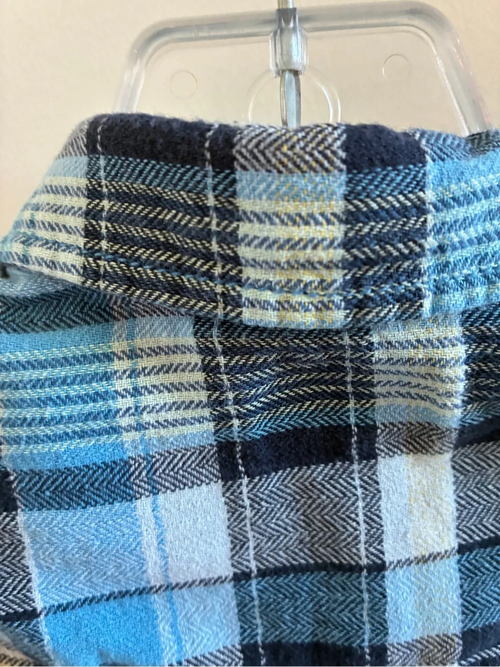 OshKosh B'gosh Light & Navy Blue Plaid Button-Down Shirt